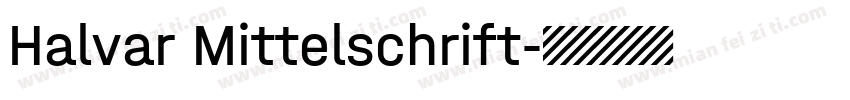 Halvar Mittelschrift字体转换